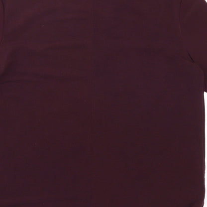Womens UK Size 12 Warehouse Purple Basic T-Shirt