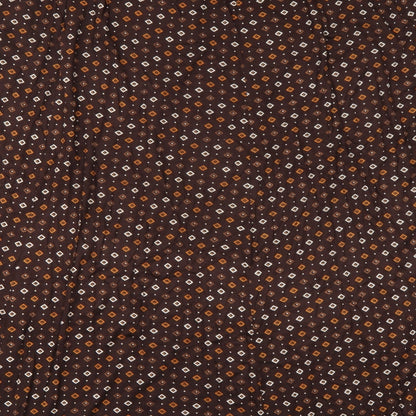 Preworn Womens Brown Geometric  A-Line Skirt