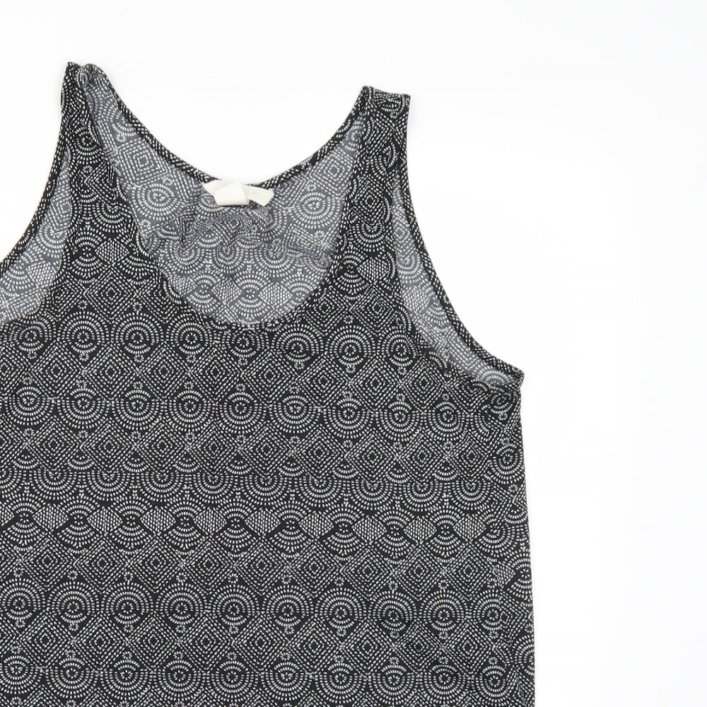Womens UK Size S H&M Black Camisole Tank