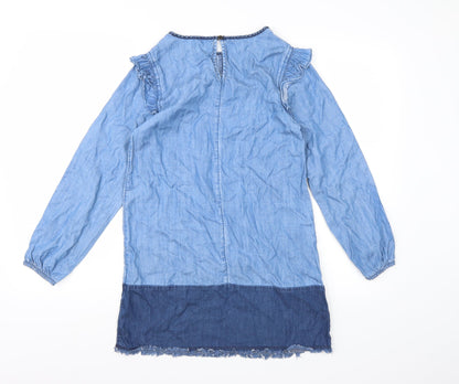 NEXT Girls Blue  Denim A-Line  Size 11 Years