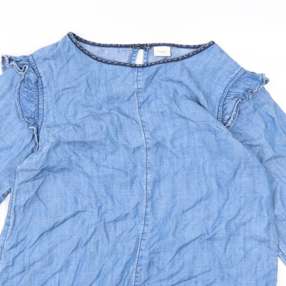 NEXT Girls Blue  Denim A-Line  Size 11 Years