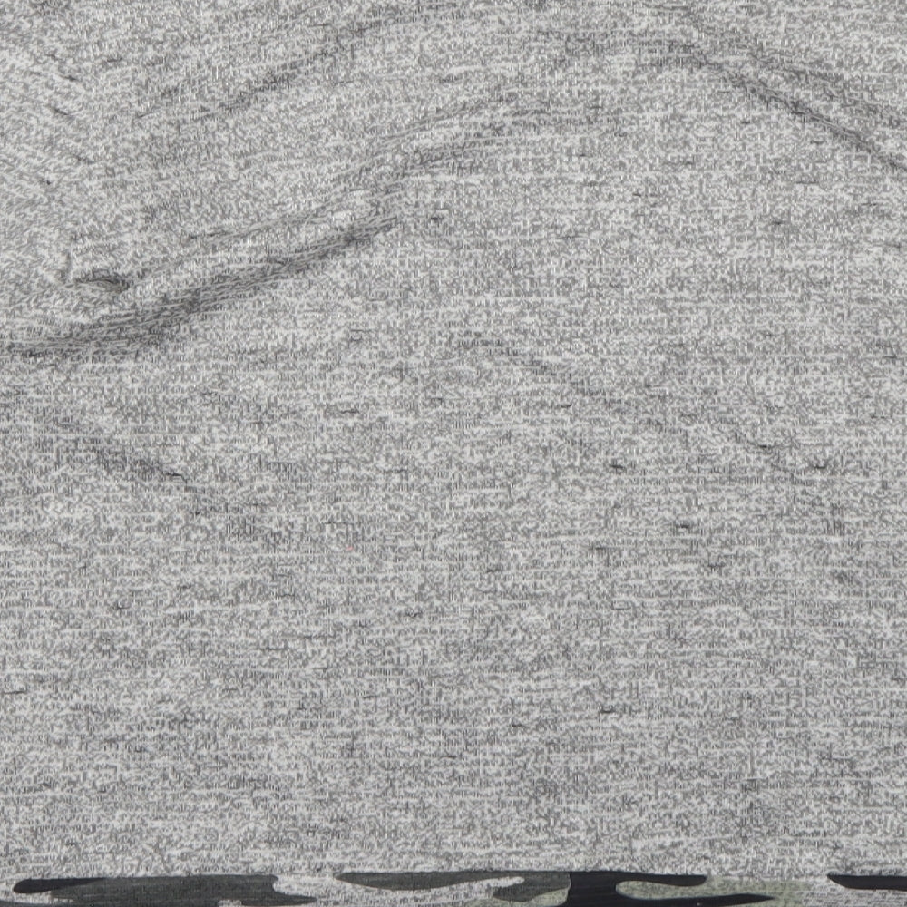 Gold Digga Womens Grey Camouflage Knit Pullover Jumper Size 14