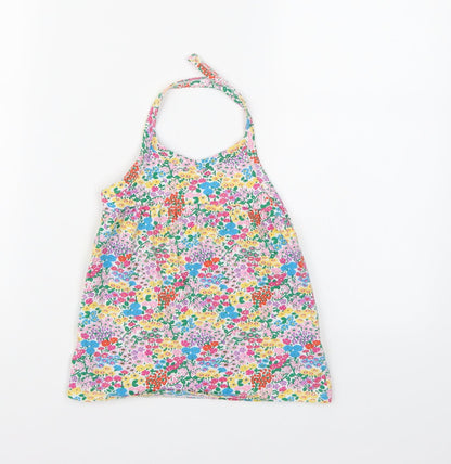 NEXT Girls Multicoloured Floral  Cropped Tank Size 6-7 Years