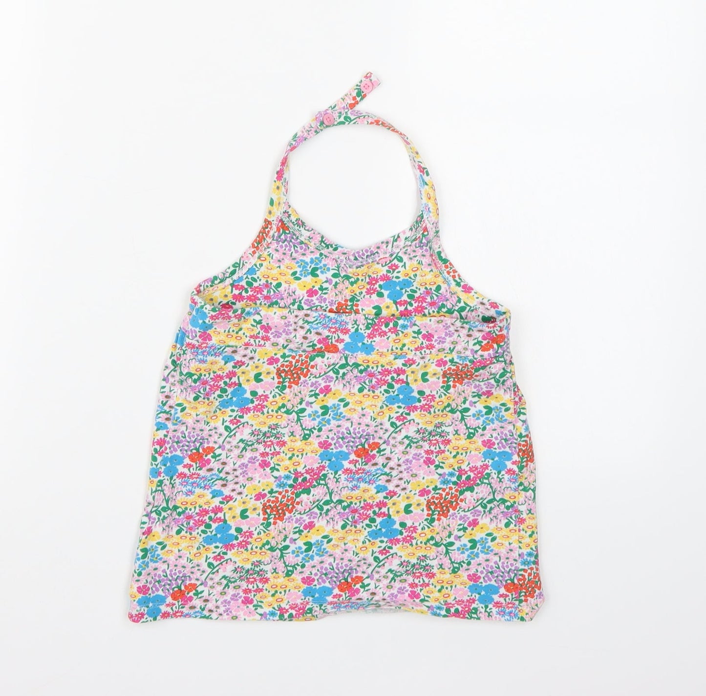 NEXT Girls Multicoloured Floral  Cropped Tank Size 6-7 Years