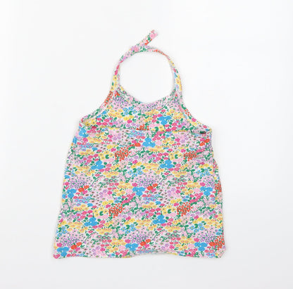 NEXT Girls Multicoloured Floral  Cropped Tank Size 6-7 Years