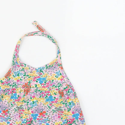 NEXT Girls Multicoloured Floral  Cropped Tank Size 6-7 Years