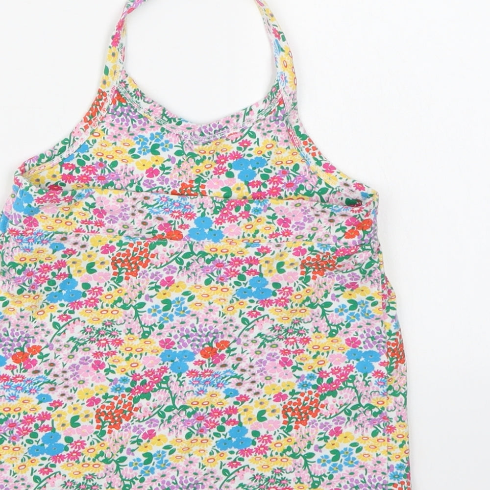 NEXT Girls Multicoloured Floral  Cropped Tank Size 6-7 Years