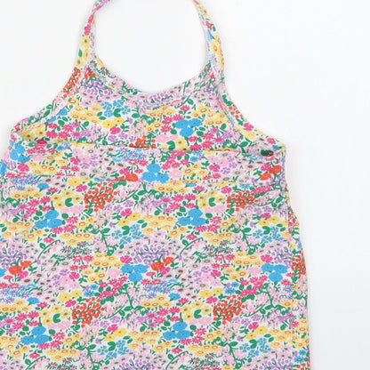 NEXT Girls Multicoloured Floral  Cropped Tank Size 6-7 Years