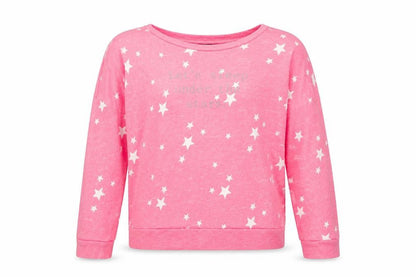 F&F Womens Pink  Knit Top Pyjama Top Size 8