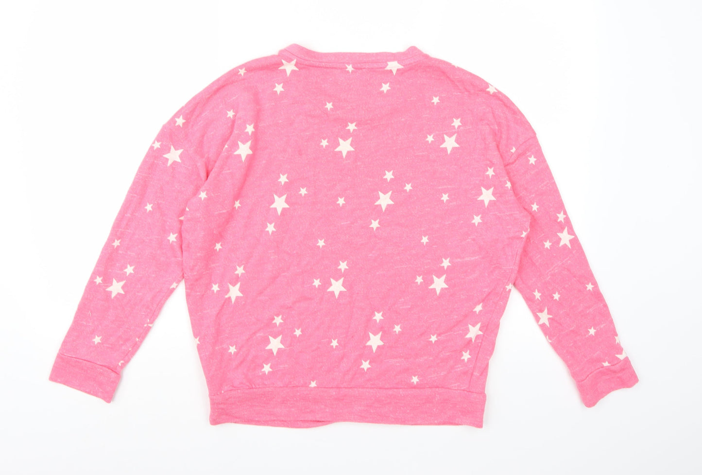 F&F Womens Pink  Knit Top Pyjama Top Size 8
