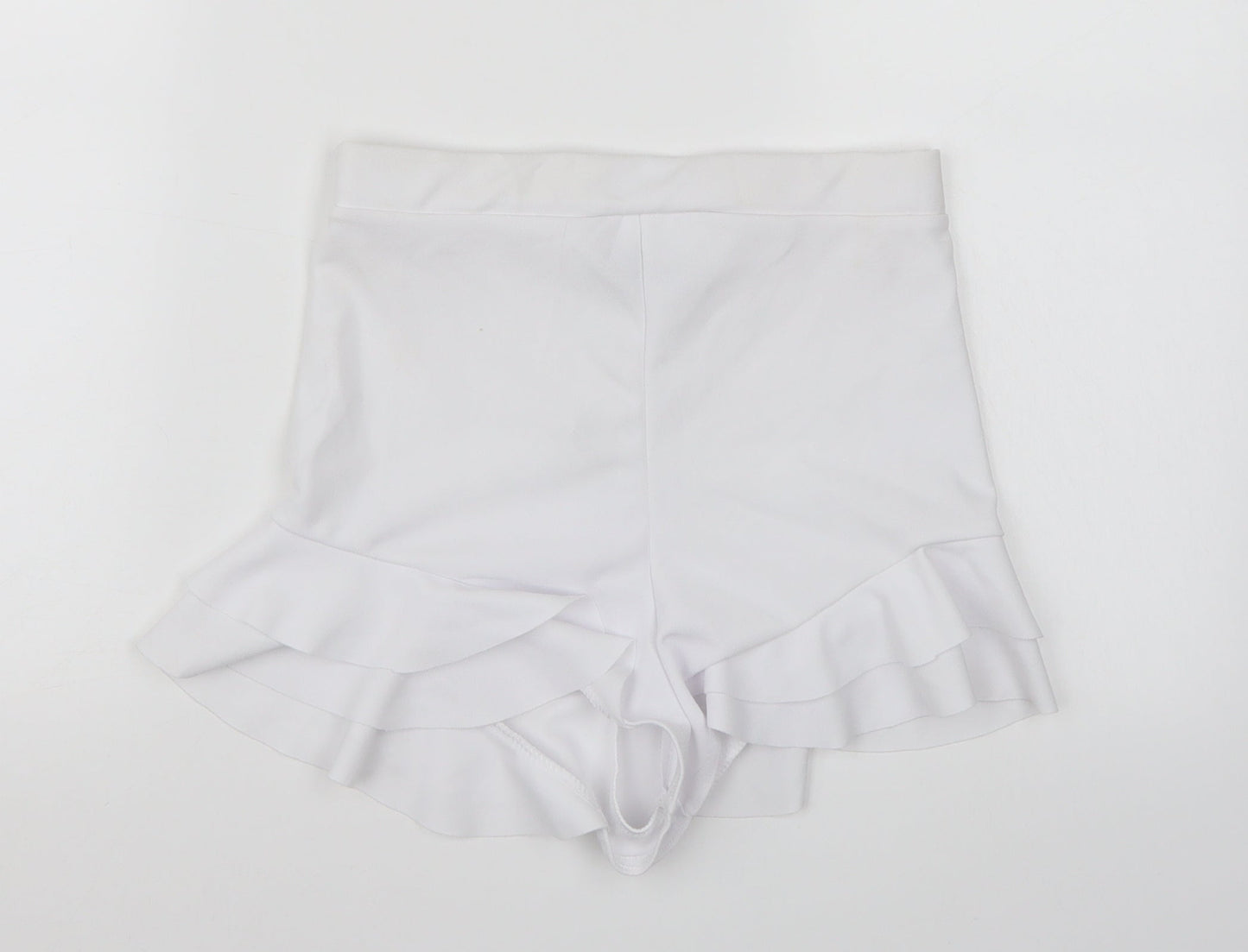 PRETTYLITTLETHING Womens White   Cut-Off Shorts Size 10
