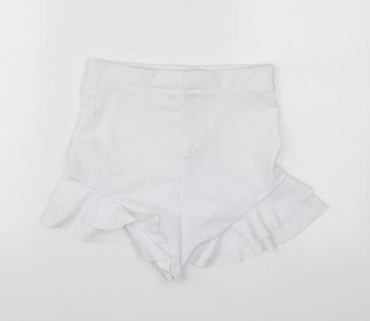 PRETTYLITTLETHING Womens White   Cut-Off Shorts Size 10