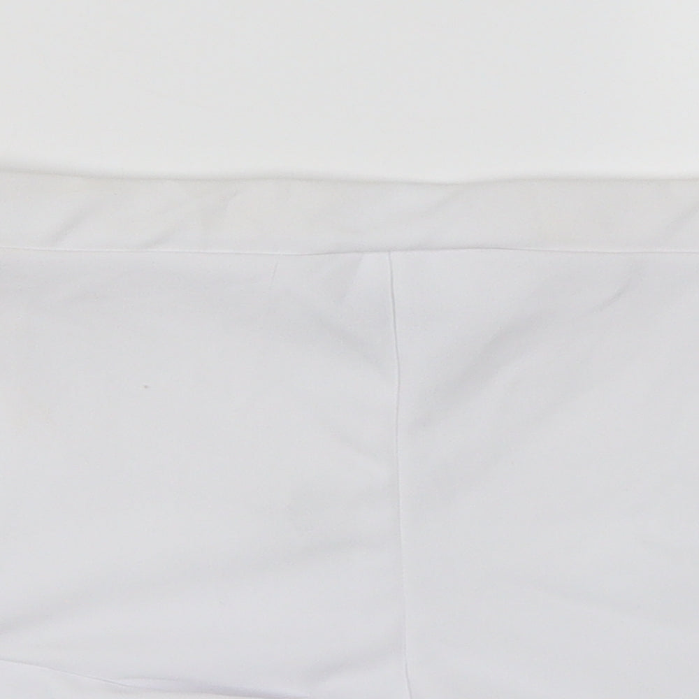 PRETTYLITTLETHING Womens White   Cut-Off Shorts Size 10