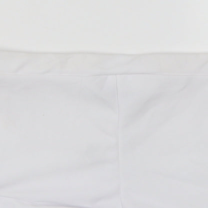 PRETTYLITTLETHING Womens White   Cut-Off Shorts Size 10