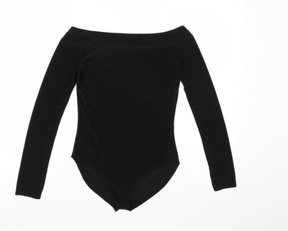 Boohoo Womens Black   Bodysuit One-Piece Size 8