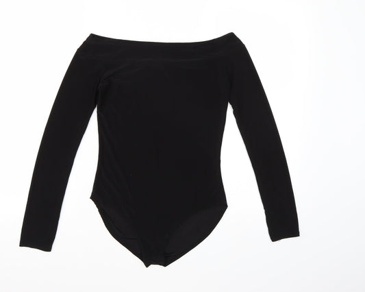 Boohoo Womens Black   Bodysuit One-Piece Size 8