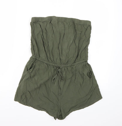 FOREVER 21 Womens Green   Playsuit One-Piece Size M