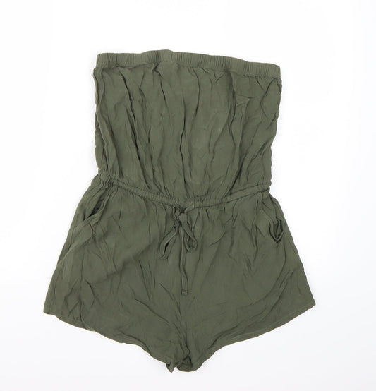 FOREVER 21 Womens Green   Playsuit One-Piece Size M