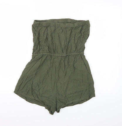 FOREVER 21 Womens Green   Playsuit One-Piece Size M