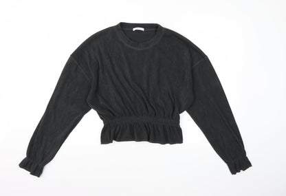 Zara Knit Womens Grey  Knit Pullover Jumper Size S