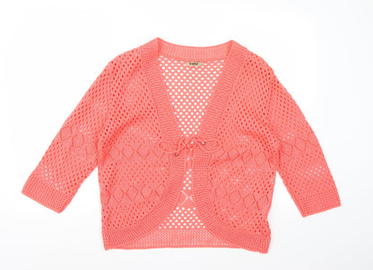 Sabi Womens Pink  Knit Cardigan Jumper Size XL
