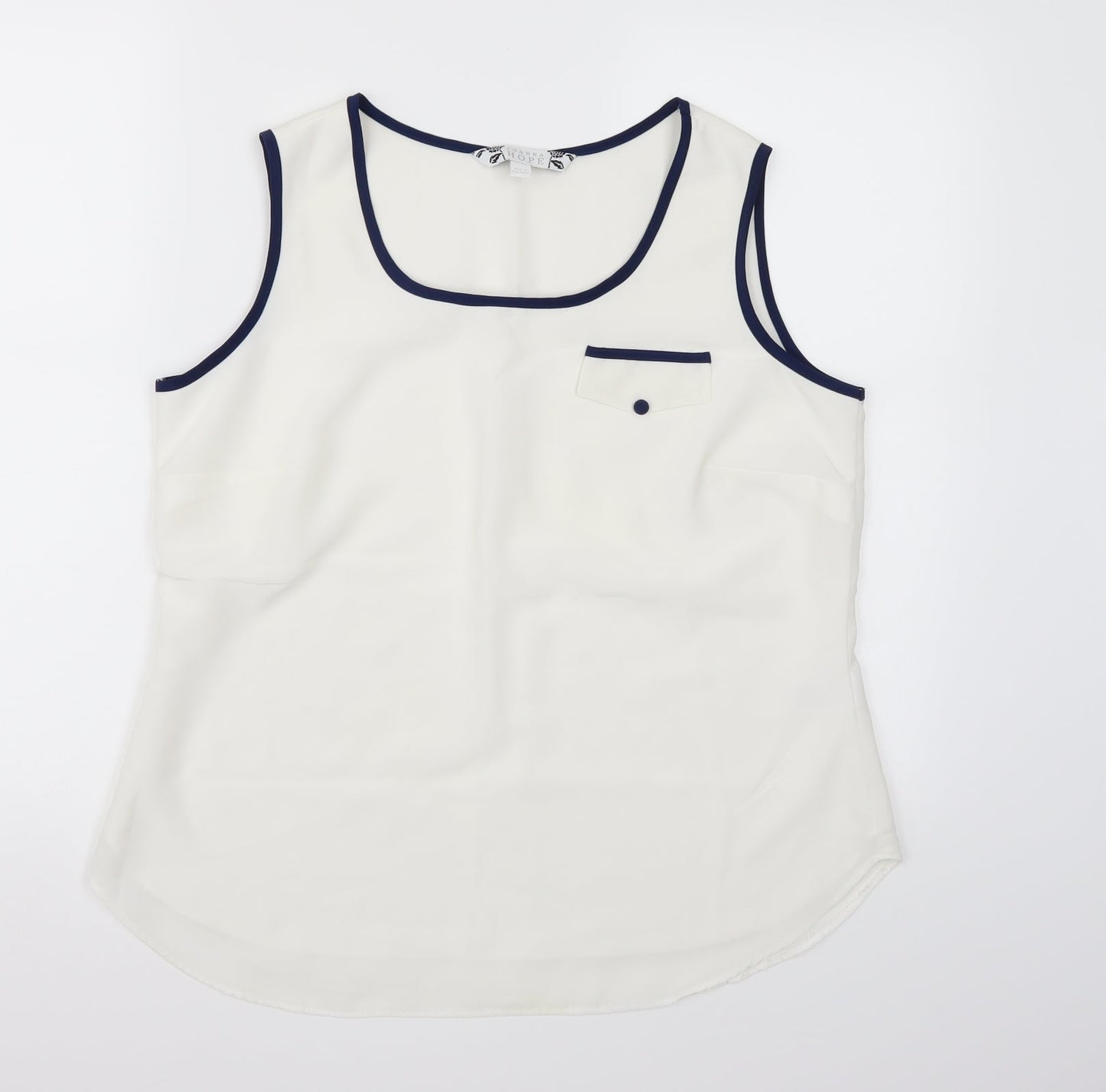 Womens UK Size 14 Joanna Hope White Camisole Tank
