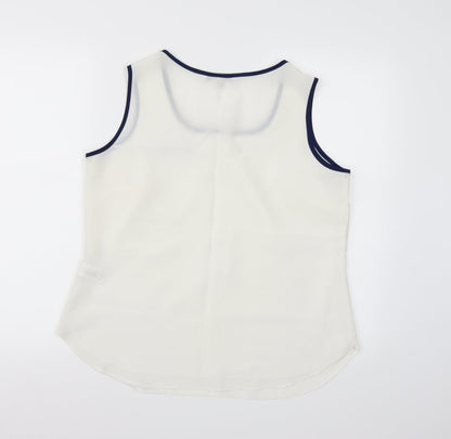 Womens UK Size 14 Joanna Hope White Camisole Tank