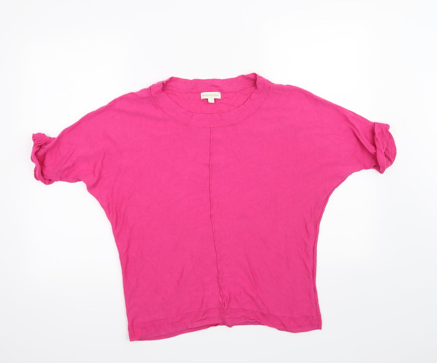 Womens UK Size M Monsoon Pink Basic T-Shirt