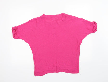 Womens UK Size M Monsoon Pink Basic T-Shirt