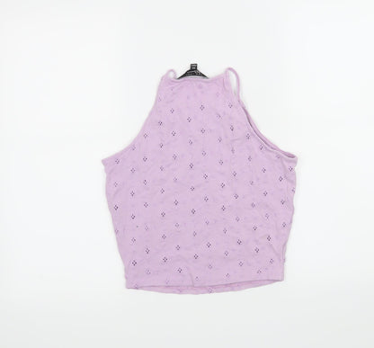 New Look Girls Purple   Cropped Tank Size 14-15 Years