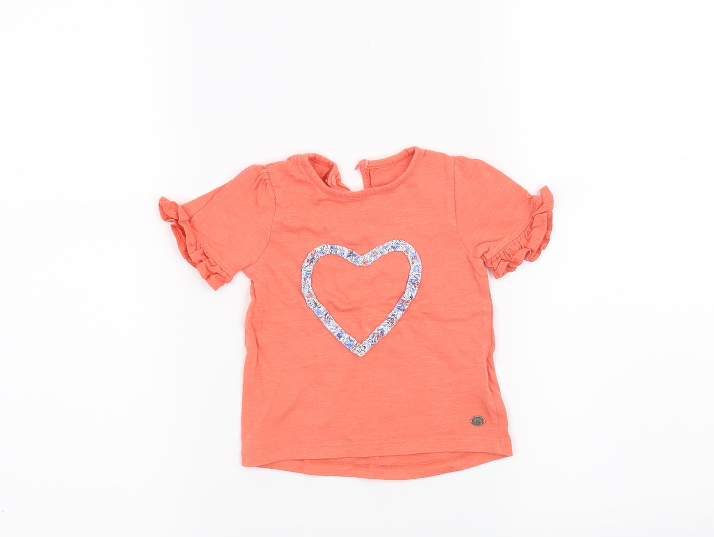 Mothercare Girls Pink   Basic T-Shirt Size 6-9 Months