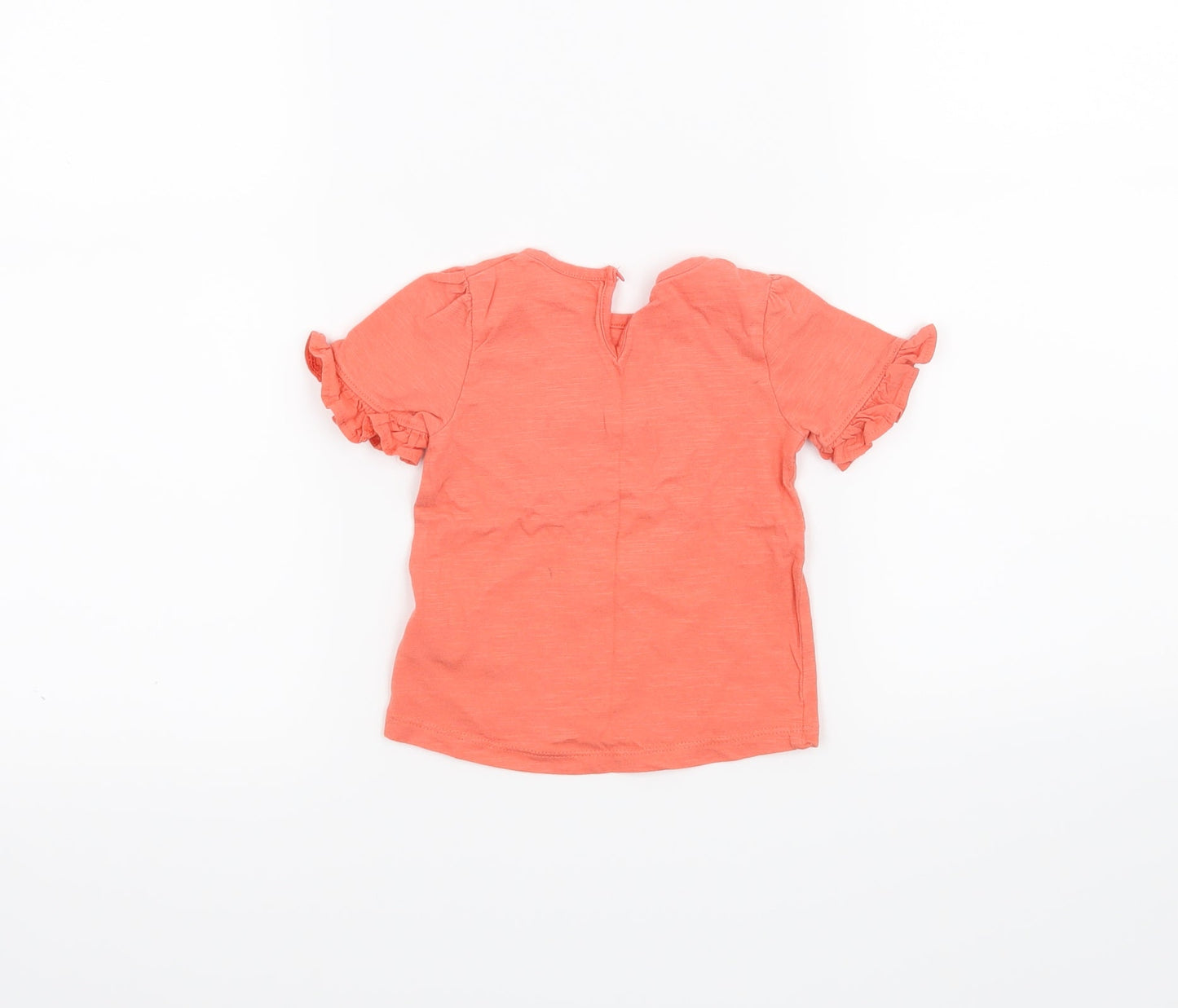 Mothercare Girls Pink   Basic T-Shirt Size 6-9 Months