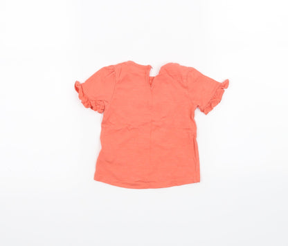 Mothercare Girls Pink   Basic T-Shirt Size 6-9 Months