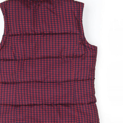 George Womens Multicoloured Houndstooth  Gilet Coat Size 8