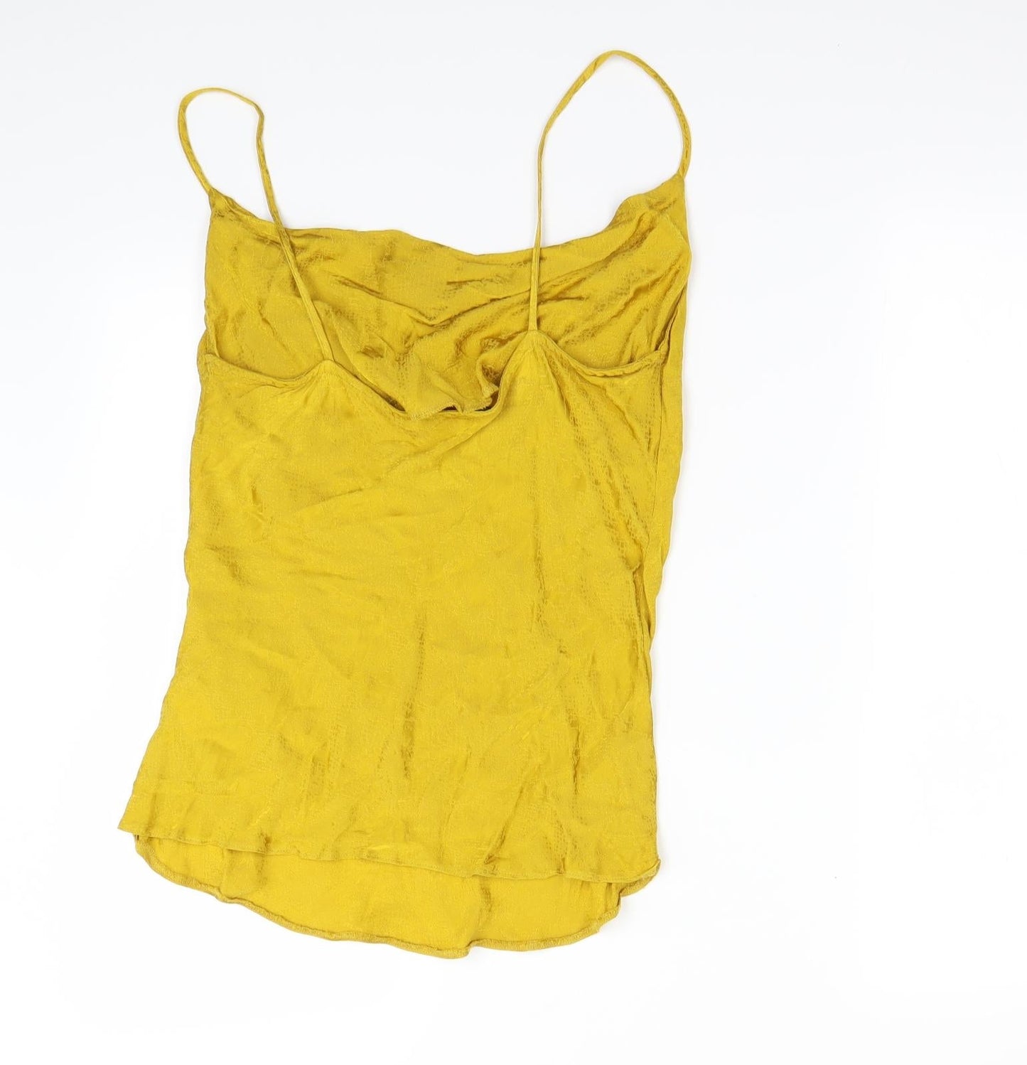 Womens UK Size 12 F&F Yellow Camisole Tank