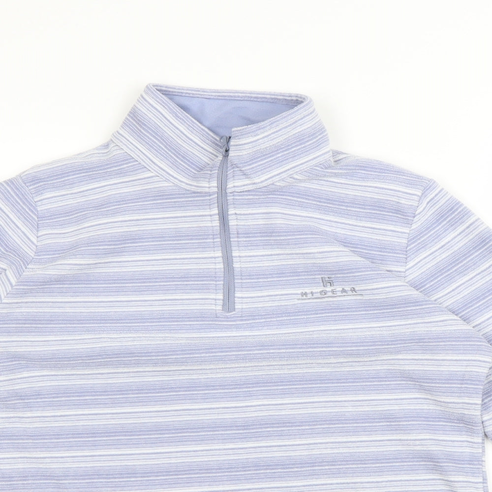 Higear Womens Purple Striped  Henley Jumper Size 10