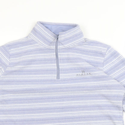 Higear Womens Purple Striped  Henley Jumper Size 10