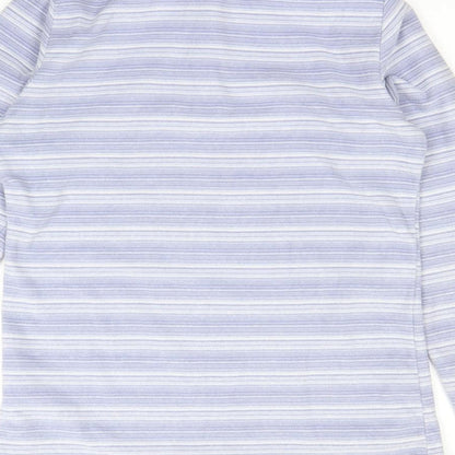 Higear Womens Purple Striped  Henley Jumper Size 10