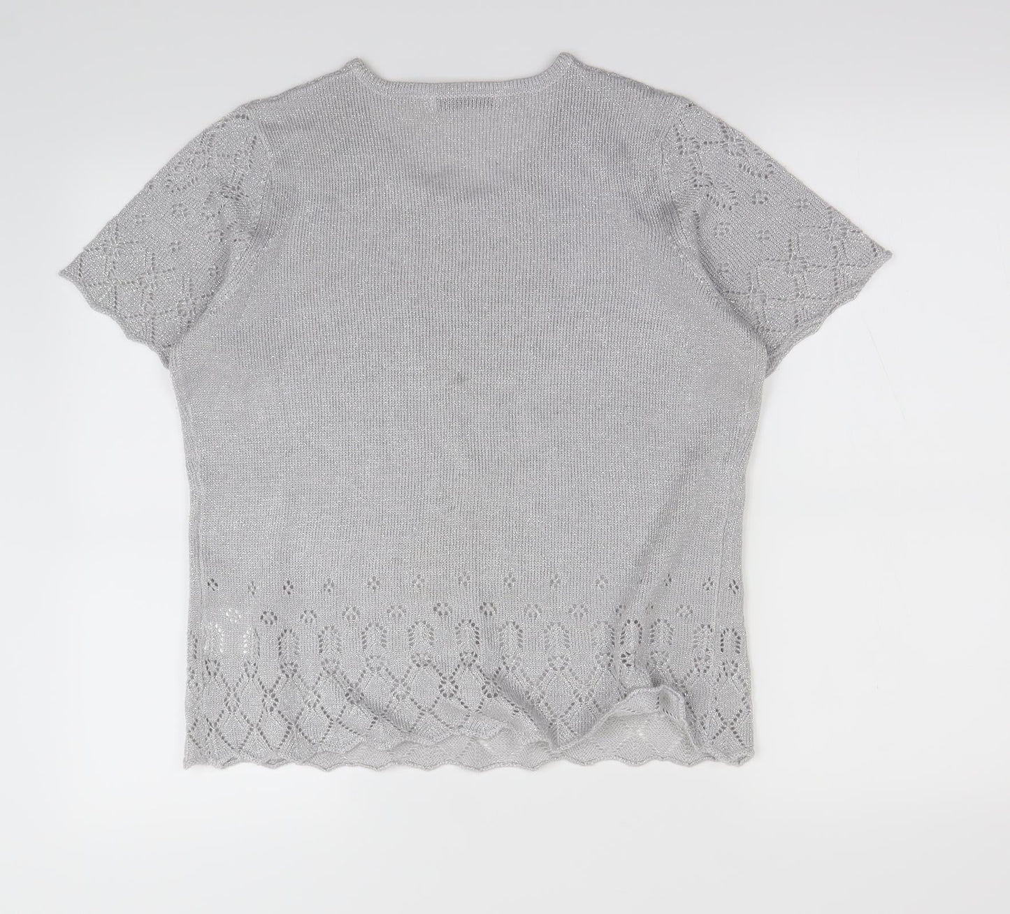 EWM Womens Silver   Basic T-Shirt Size M