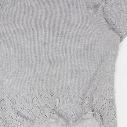 EWM Womens Silver   Basic T-Shirt Size M