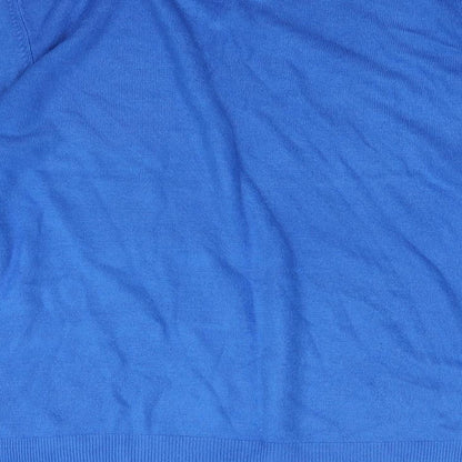 Mens UK Size S M&S Blue Henley Sweatshirt
