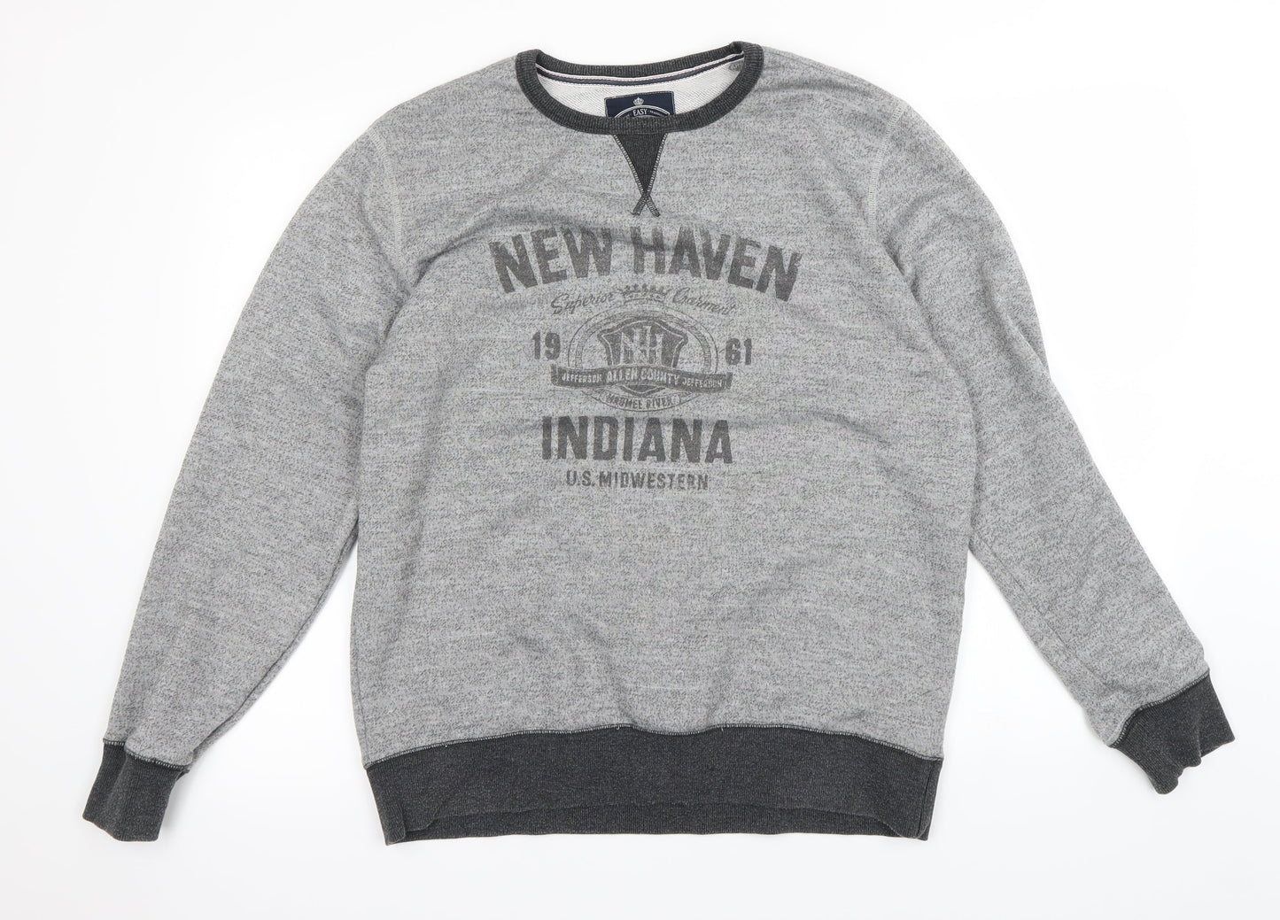 Easy  Mens Grey   Pullover Jumper Size L