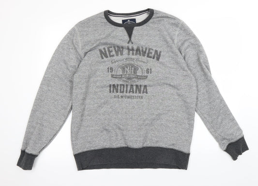 Easy  Mens Grey   Pullover Jumper Size L