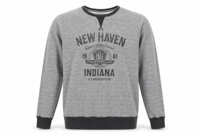 Mens UK Size L Easy Grey Pullover Jumper