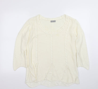 Per Una Womens Ivory   Pullover Jumper Size M
