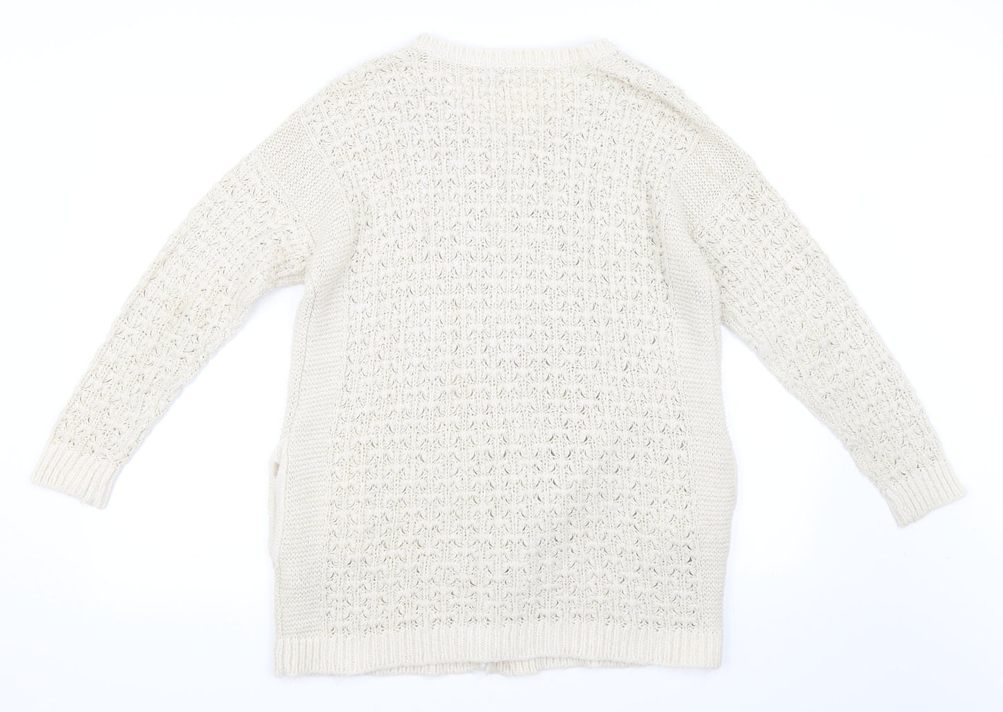 Marks and Spencer Womens Beige   Cardigan Jumper Size 16