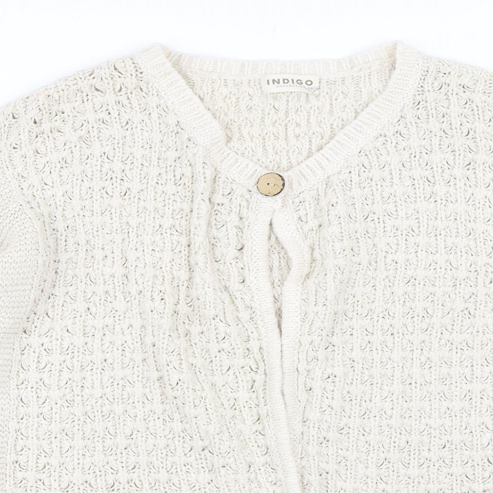 Marks and Spencer Womens Beige   Cardigan Jumper Size 16
