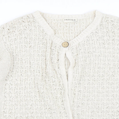 Marks and Spencer Womens Beige   Cardigan Jumper Size 16