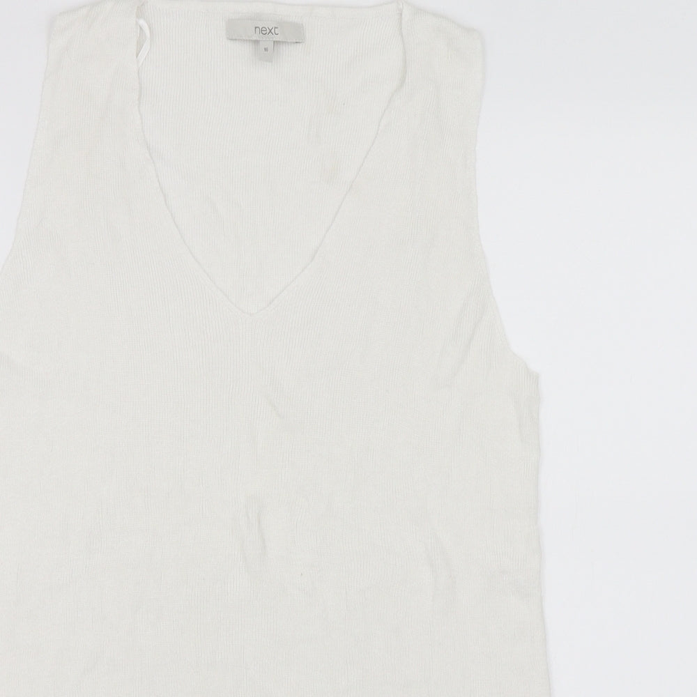Next Womens White   Pullover Jumper Size 16