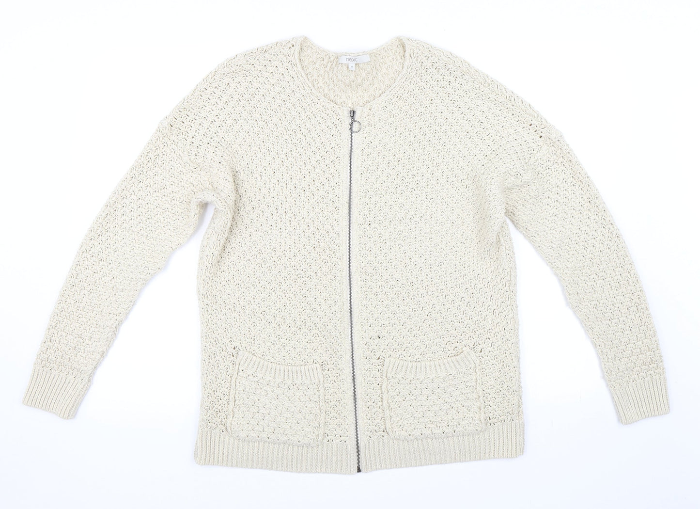 NEXT Womens Beige   Cardigan Jumper Size M